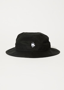 Accessories: AFENDS FLAME RECYCLED BUCKET HAT - BLACK