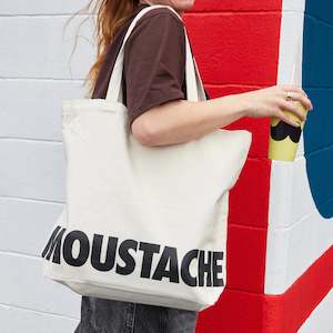 Moustache Oversized Tote Bag