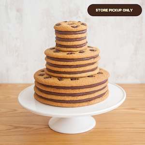 Moustache Tiered Cookie Cake