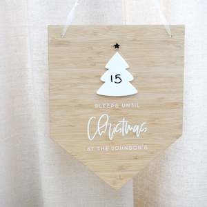 Christmas Countdown Sign