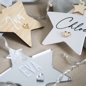 Personalised Star Decoration