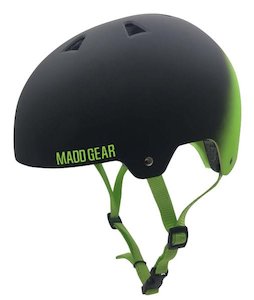 MADD GEAR 2 TONE ABS HELMET BLACK / GREEN M/L