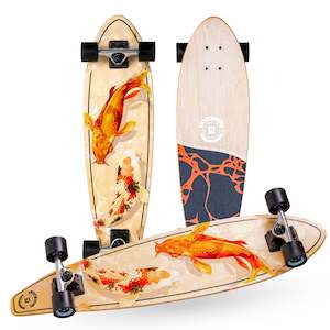 Skateboards: MADD GEAR 36" DROP THRU BOARD FISH