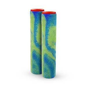 MADD GEAR MFX 180MM VIRAL TPR GRIPS BLUE / GREEN