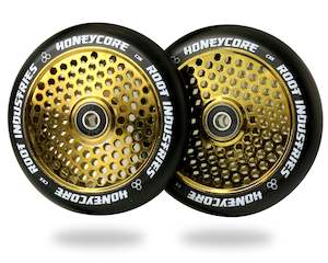 ROOT 110MM HONEYCORE WHEELS - BLACK / GOLD RUSH 2 PACK