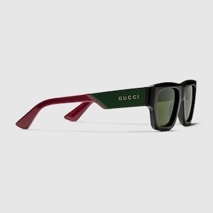 Gucci Renaldo Green Red Sunglasses