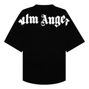 Palm Angels Oversized Front/Back Logo T-Shirt Black