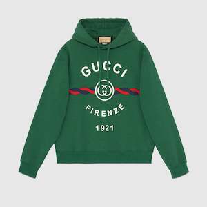 Gucci Interlocking G torchon cotton sweatshirt Green