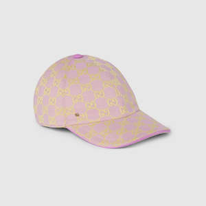 Gucci GG Canvas Baseball Hat Lilac & Yellow