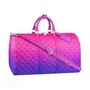 Louis Vuitton Keepall 50B Taurillon Illusion Blue/Pink