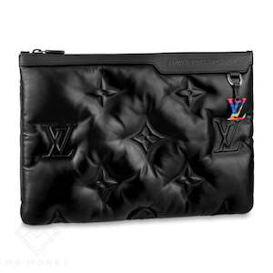 Louis Vuitton A4 Pouch Monogram Puffer Black