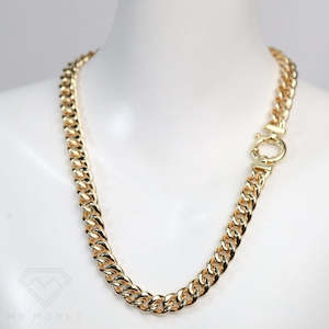 9ct Gold Hollow Curb Necklace 45cm 50cm 55cm