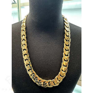 9ct Curb Link Gold Chain 48cm 170 Grams