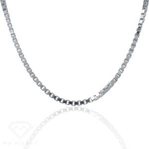 Sterling Silver Box Chain Necklace 18"