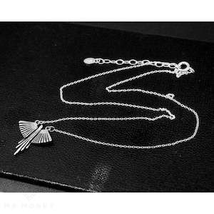 Necklaces: Sterling Silver Flying Phoenix Necklace 16"