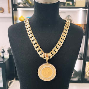 Gold Cuban Link 65cm Gold Chain