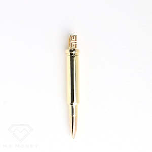 Custom Bullet Pendant with Hidden Compartment Two Tone