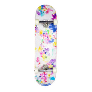 LV Watercolour Skateboard