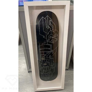 Supreme Delta Logo Skateboard Deck Black Framed