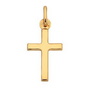 9ct Flat Small Cross Pendant