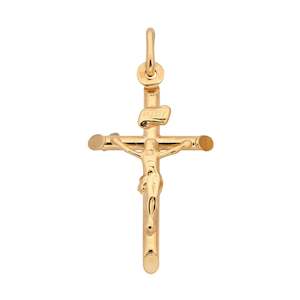 9ct Crucifix Jesus Pendant