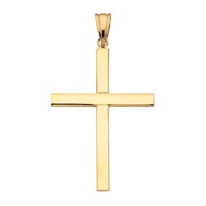 9ct Plain Cross Gold Pendant