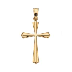 9ct Elegant Cross Gold Pendant