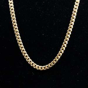 Jewellery: 9ct Gold Curb Link Chain 180 Gauge