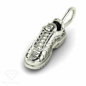 Tm: Sterling Silver Tn Shoe Pendant + Chain Combo