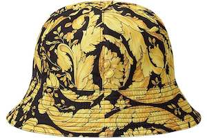 Versace Barocco Bucket Hat Black/Yellow