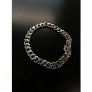 Sterling Silver Curb-Link Bracelet 22cm