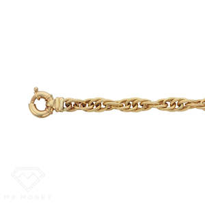 9ct Heavy Twist Link Bracelet 19cm