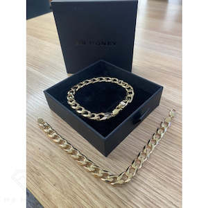 9ct Gold Curb Link Bracelet 20cm x 8.18mm $2000