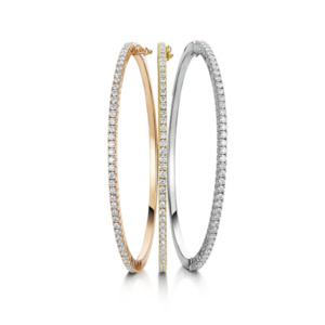 18ct Gold & Diamond Bangles