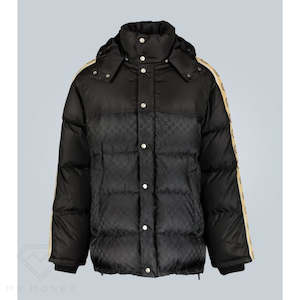 GUCCI GG jacquard nylon padded coat