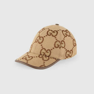 Gucci Jumbo GG canvas baseball hat Camel & Ebony