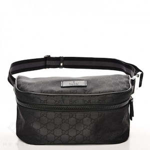 Bumbag: Gucci Fanny Pack Belt Bag Monogram GG Black