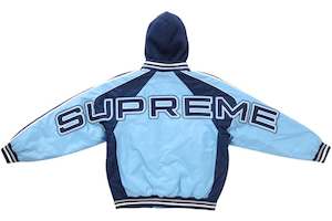 Supreme Hooded Stadium Jacket Blue