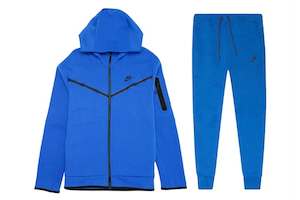 Nike Sportswear Tech Fleece Full Zip Hoodie & Joggers Set Game Royal/Black