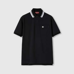 Gucci Cotton polo shirt Black& White 3xl