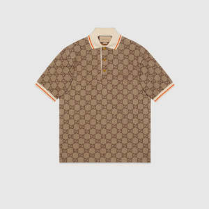 Gucci GG cotton Silk Polo Shirt Size 2xl