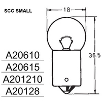 Motorcycle or scooter: Indicator and stop light bulbs / indicators