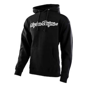 Mens: SIGNATURE PULLOVER HOODIE BLACK / WHITE | YOUTH