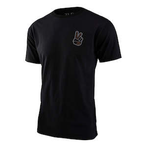 Mens: PEACE OUT SHORT SLEEVE TEE BLACK / GRAY