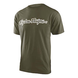 SIGNATURE SHORT SLEEVE TEE MILITARY GREEN