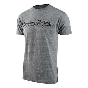 Mens: SIGNATURE SHORT SLEEVE TEE VINTAGE SNOW HTR