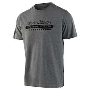 Tld Factory Racing Short Sleeve Tee Heather Gray