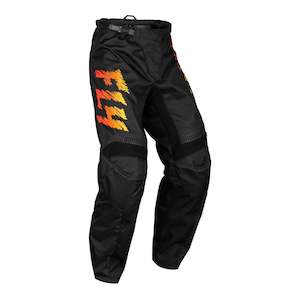 Fly Racing 2024 Youth F-16 Pants - Black / Yellow / Orange