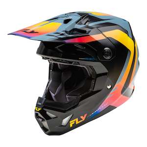 Fly Racing 1: Fly Racing 2024 Formula CP Krypton Helmet - Grey/Black/Electric Fade