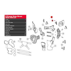 Leatt 1: Leatt C-Frame Flex Joint For Thigh Load Pad